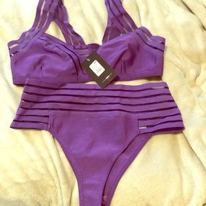 XL Fashion Nova Purple bikini